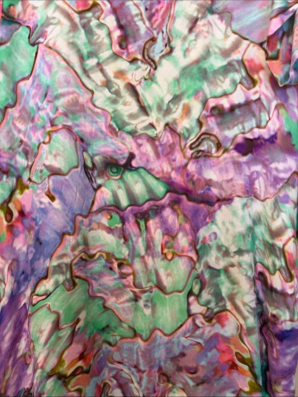 Escada Marble-Print Midi Shift Dress - Picture 4 of 13